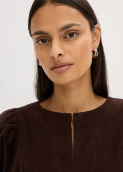 Femme bonprix Robes|Robe en velours côtelé