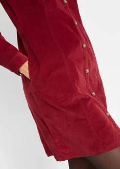 bonprix Robe en velours côtelé extensible|Femme Robes