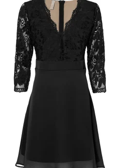 bonprix Robe en voile et dentelle|Femme Mode Festive|Robes