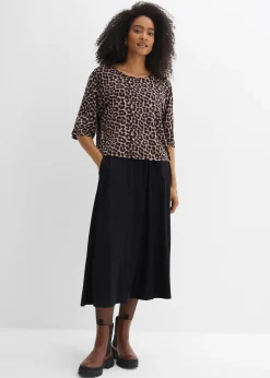 bonprix Robe fluide en jersey viscose|Femme Robes