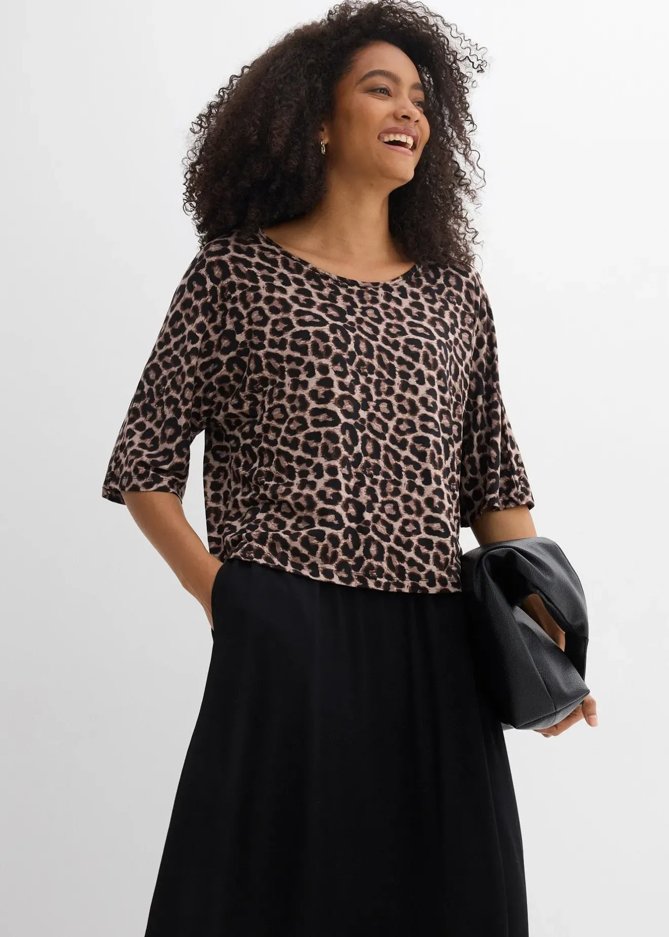 bonprix Robe fluide en jersey viscose|Femme Robes