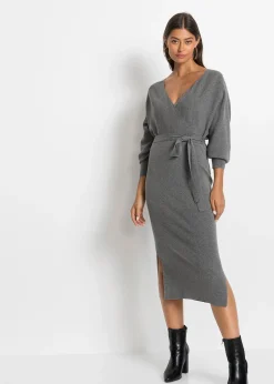 Femme bonprix Maille|Robes|Robe fluide en maille de viscose mélangée