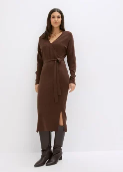 Femme bonprix Maille|Robes|Robe fluide en maille de viscose mélangée