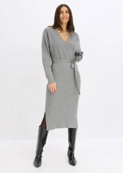 bonprix Robe fluide en maille de viscose mélangée|Femme Maille|Robes