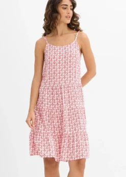 bonprix Robe fluide en viscose à fines bretelles|Femme Robes