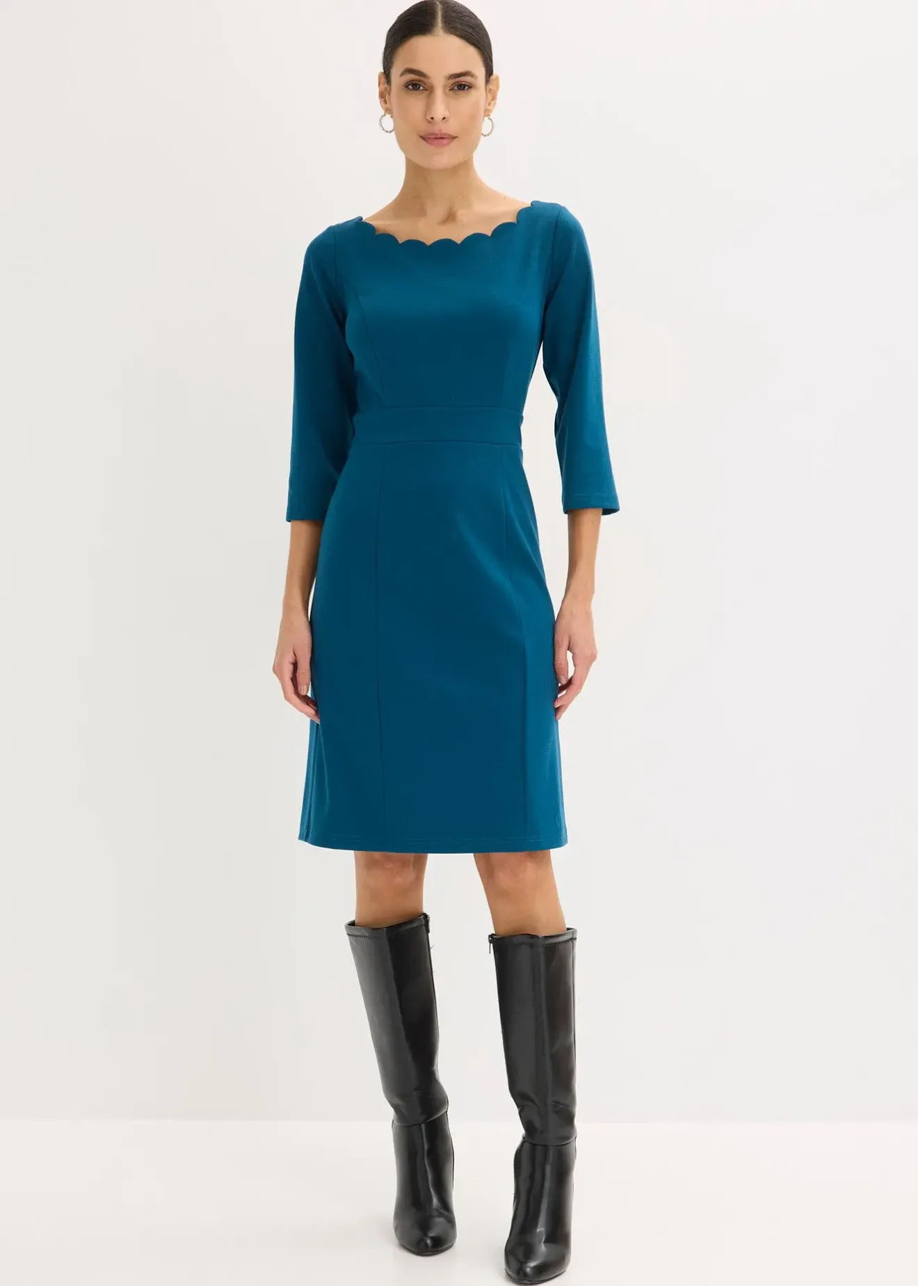 Femme bonprix Robes|Robe fourreau en jersey milano