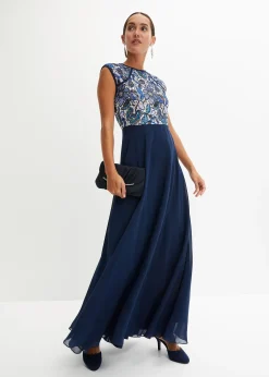 Femme bonprix Mode Festive|Robes|Robe longue à dentelle