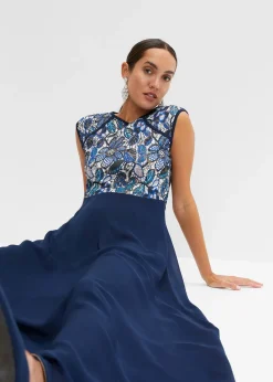 Femme bonprix Mode Festive|Robes|Robe longue à dentelle