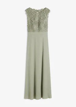 bonprix Robe longue avec dentelle|Femme Mode Festive|Robes