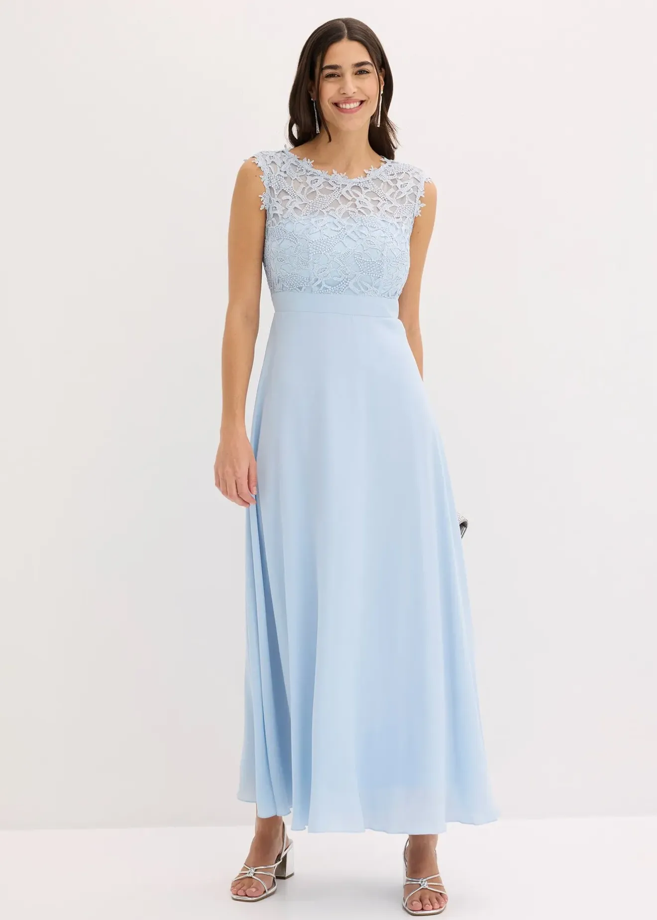 Femme bonprix Mode Festive|Robes|Robe longue avec dentelle