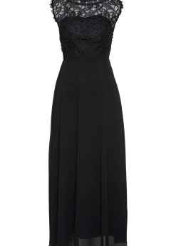 bonprix Robe longue avec dentelle|Femme Mode Festive|Robes