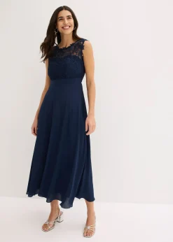 bonprix Robe longue avec dentelle|Femme Tailles Petite