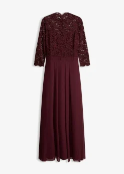 bonprix Robe longue avec dentelle|Femme Mode Festive|Robes