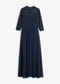 bonprix Robe longue avec dentelle|Femme Mode Festive|Robes