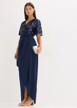 Femme bonprix Mode Festive|Robe longue brodée de sequins