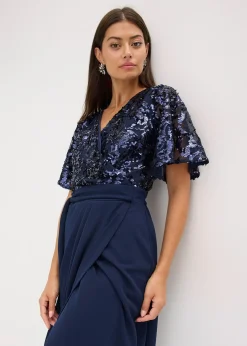 Femme bonprix Mode Festive|Robe longue brodée de sequins