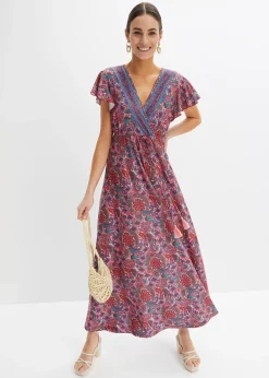 bonprix Robe longue en jersey imprimé|Femme Robes