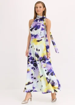 Femme bonprix Mode Festive|Robe longue en tissu néoprène épais