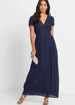 Femme bonprix Robes|Robe longue en viscose fluide