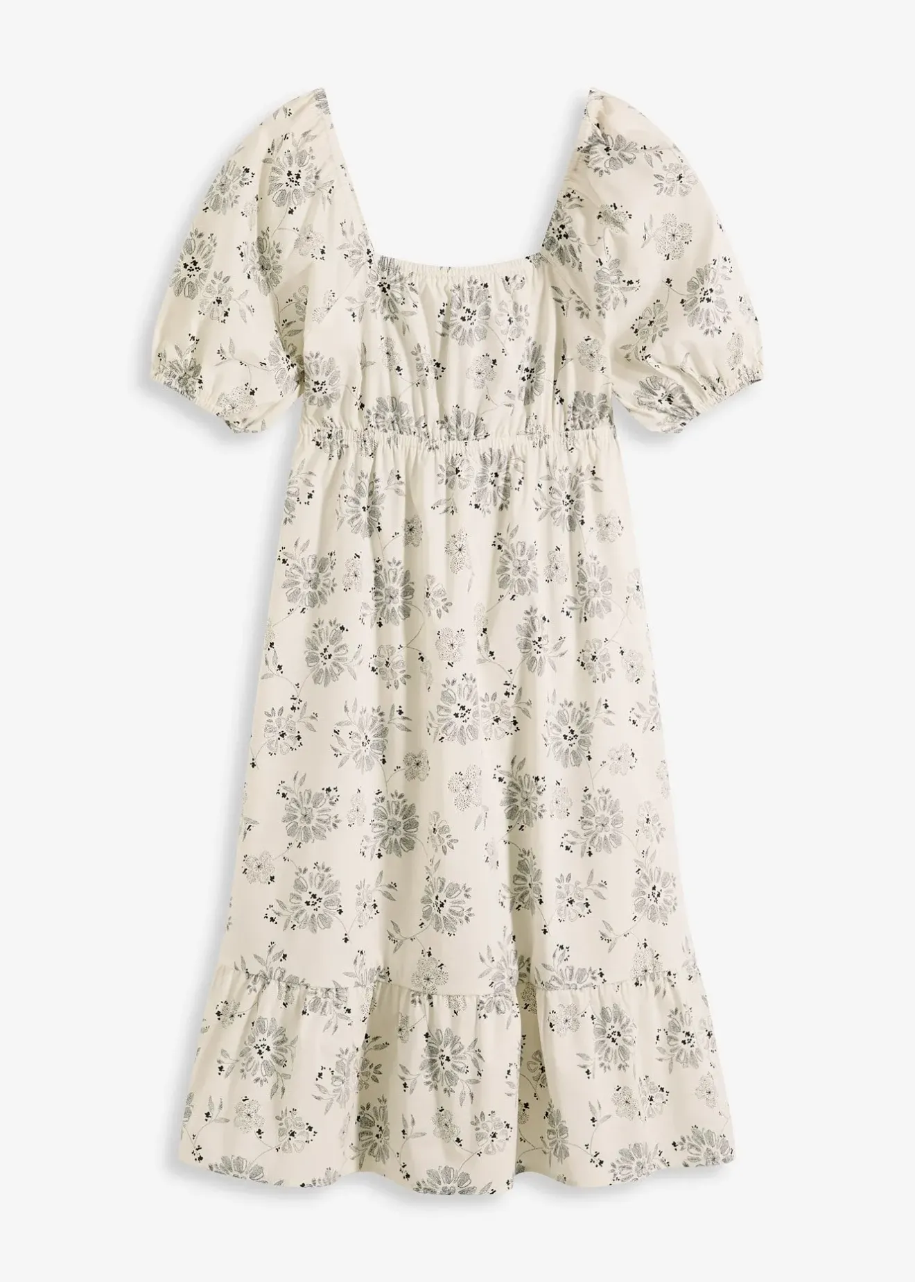 bonprix Robe midi à manches bouffantes|Femme Robes