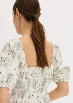 bonprix Robe midi à manches bouffantes|Femme Robes