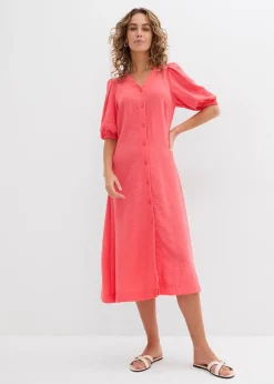 Femme bonprix Robes|Robe midi à manches bouffantes