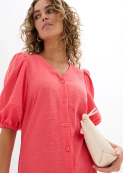 Femme bonprix Robes|Robe midi à manches bouffantes