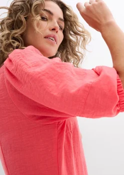 Femme bonprix Robes|Robe midi à manches bouffantes