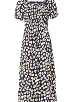 Femme bonprix Robes|Robe midi 100% viscose