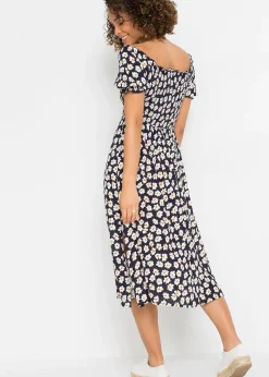 Femme bonprix Robes|Robe midi 100% viscose