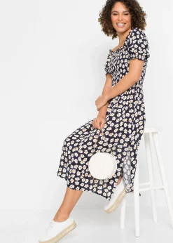 Femme bonprix Robes|Robe midi 100% viscose