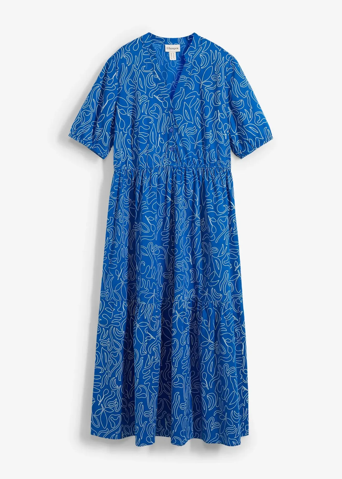 Femme bonprix Robes|Robe midi ample, 100% coton