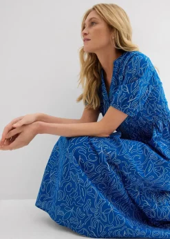 Femme bonprix Robes|Robe midi ample, 100% coton