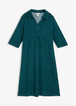 Femme bonprix Robes|Robe midi avec col polo