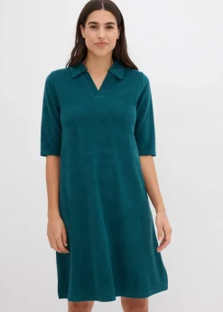 Femme bonprix Robes|Robe midi avec col polo
