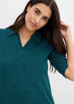 Femme bonprix Robes|Robe midi avec col polo