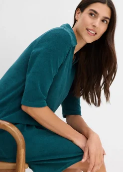 Femme bonprix Robes|Robe midi avec col polo