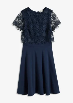 bonprix Robe midi avec empiècement dentelle|Femme Mode Festive|Robes