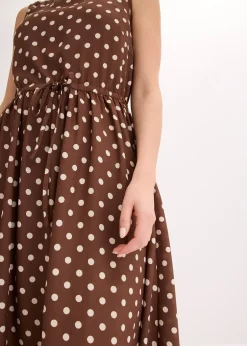 bonprix Robe midi avec lien à nouer|Femme Robes