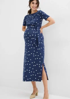 Femme bonprix Femme Enceinte|Robe midi de grossesse en jersey coton