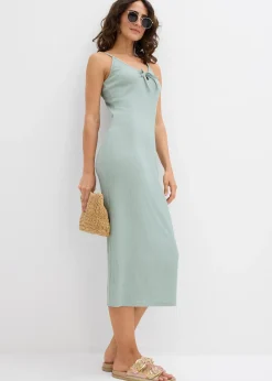 Femme bonprix Robes|Robe midi en crêpe léger