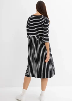 bonprix Robe midi en jersey coton|Femme Robes