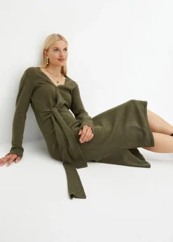 Femme bonprix Maille|Robes|Robe midi en maille