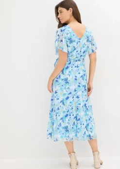 Femme bonprix Robes|Robe midi en mesh doux