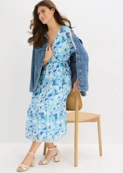 Femme bonprix Robes|Robe midi en mesh doux