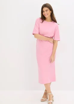 bonprix Robe midi en Punto di Roma confortable|Femme Robes