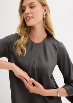 bonprix Robe midi en satin brillant|Femme Robes