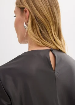 bonprix Robe midi en satin brillant|Femme Robes