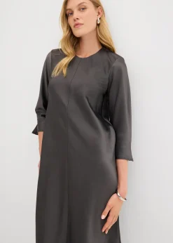 bonprix Robe midi en satin brillant|Femme Robes