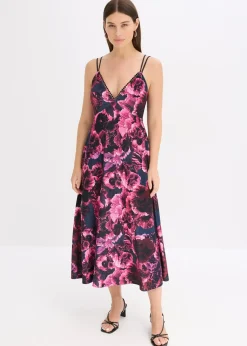 Femme bonprix Mode Festive|Robes|Robe midi en velours brillant